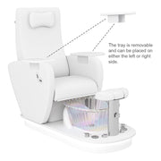 Relaxion II Pedicure Chair with Ventilation & Discharge Pump White DIR