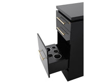 Romance II Styling Station Cabinet Black DIR
