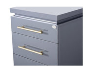 Romance II Styling Station Cabinet Graphite Gray DIR