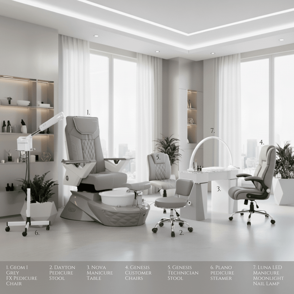 GEOM I - 7 Set Package - Grey