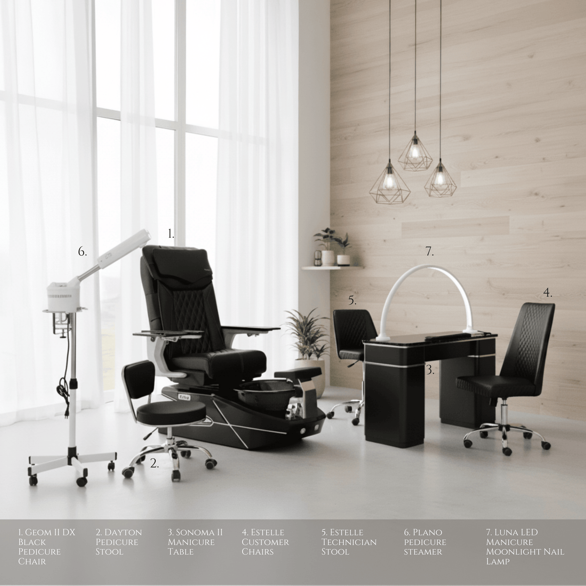 GEOM II - 7 Set Package - Black