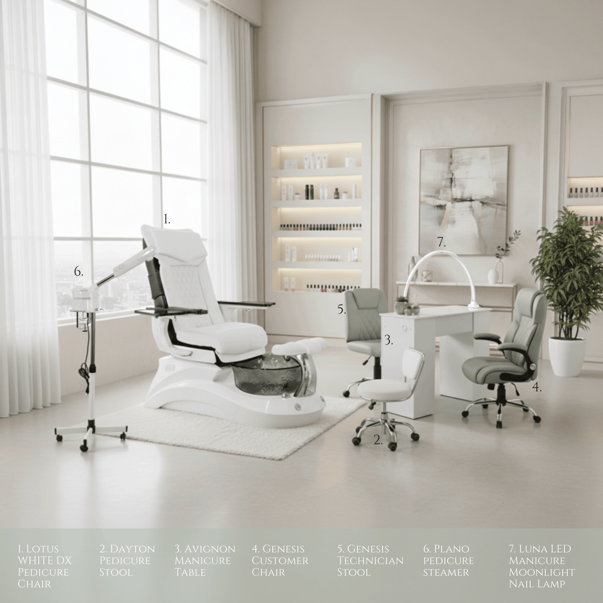 LOTUS II 7 Set Package - White