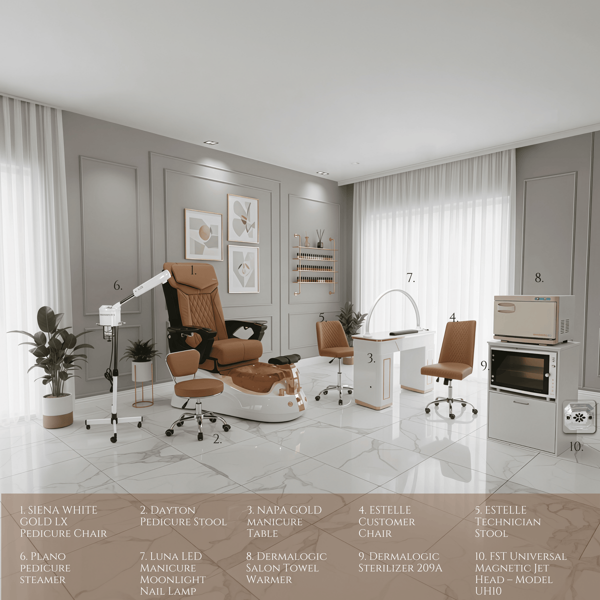 SIENA 10 Set Package - Cappuccino