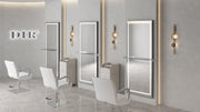 Symphony LED Styling Station – Anodized Aluminum Metal Frame Brushed Gray DIR