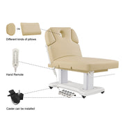 Tranquility 4 Motors Electric Medical Spa Treatment Table Beige DIR