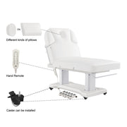 Tranquility 4 Motors Electric Medical Spa Treatment Table White DIR