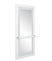 Luna LED Lighted Hair Salon Station and Wall Mirror White DIR