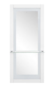 Luna LED Lighted Hair Salon Station and Wall Mirror White DIR