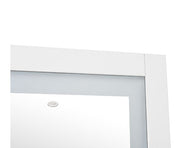 Luna LED Lighted Hair Salon Station and Wall Mirror White DIR