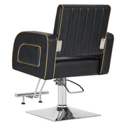 Salon & Barber Styling Chair 8885 with Hydraulic Base and Backwash Shampoo Chair 9175 with Adjustable Porcelain Bowl – Complete Professional Salon Set for Spas and Stylists