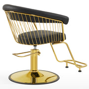 BarberPub Salon Chair 8677 & Backwash Shampoo Chair 8670 Set – Hydraulic Salon Chair with Ceramic Shampoo Bowl