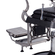 EMPEROR Barber Chair Patent Black Crocodile AGS Beauty