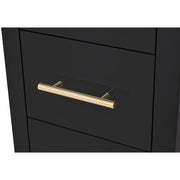 Adonis Double LED Lighted Styling Station Black DIR