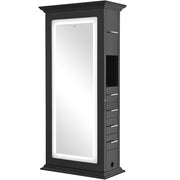 Adonis Double LED Lighted Styling Station Black DIR