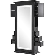 Adonis Double LED Lighted Styling Station Black DIR