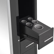 Adonis Double LED Lighted Styling Station Black DIR