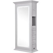 Adonis Double LED Lighted Styling Station Gray DIR