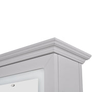 Adonis Double LED Lighted Styling Station Gray DIR