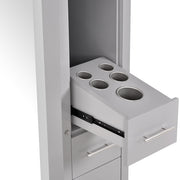 Adonis Double LED Lighted Styling Station Gray DIR