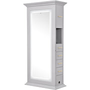 Adonis Double LED Lighted Styling Station Gray DIR