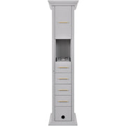 Adonis Double LED Lighted Styling Station Gray DIR