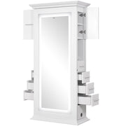 Adonis Double LED Lighted Styling Station White DIR