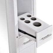 Adonis Double LED Lighted Styling Station White DIR