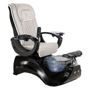 Alden Crystal Black Base Pedicure Chair Whale Spa