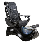 Alden Crystal Black Base Pedicure Chair Whale Spa