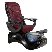 Alden Crystal Black Base Pedicure Chair Whale Spa