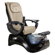 Alden Crystal Black Base Pedicure Chair Whale Spa