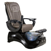 Alden Crystal Black Base Pedicure Chair Whale Spa