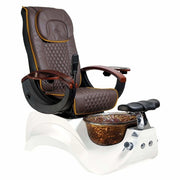 Alden Crystal White Base Pedicure Chair Whale Spa