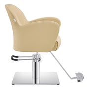 Amore Hydraulic Salon Styling Chair Beige DIR
