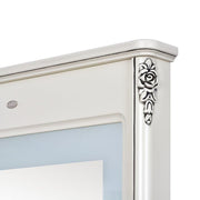 Ares Vintage LED Lighted Styling Station Antique White DIR