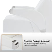 BarberPub Ceramic Bowl Backwash Shampoo Chair, Hair Washing Salon Station 9102