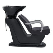 Beckman Shampoo Backwash Unit with Adjustable Seat Black DIR