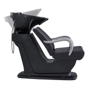 Beckman Shampoo Backwash Unit with Adjustable Seat Black DIR