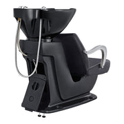 Beckman Shampoo Backwash Unit with Adjustable Seat Black DIR