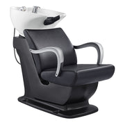 Beckman Shampoo Backwash Unit with Adjustable Seat Black DIR