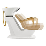 Beckman Gold Salon Shampoo Unit with Adjustable Seat Beige DIR