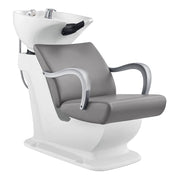 Beckman Shampoo Backwash Unit with Adjustable Seat Grey DIR