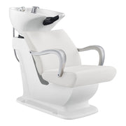 Beckman Shampoo Backwash Unit with Adjustable Seat White DIR