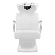 Beckman Shampoo Backwash Unit with Adjustable Seat White DIR