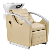 Bella V Reclining Massage Salon Backwash Chairs Beige DIR