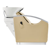 Bella V Reclining Massage Salon Backwash Chairs Beige DIR