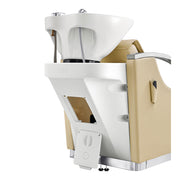 Bella V Reclining Massage Salon Backwash Chairs Beige DIR
