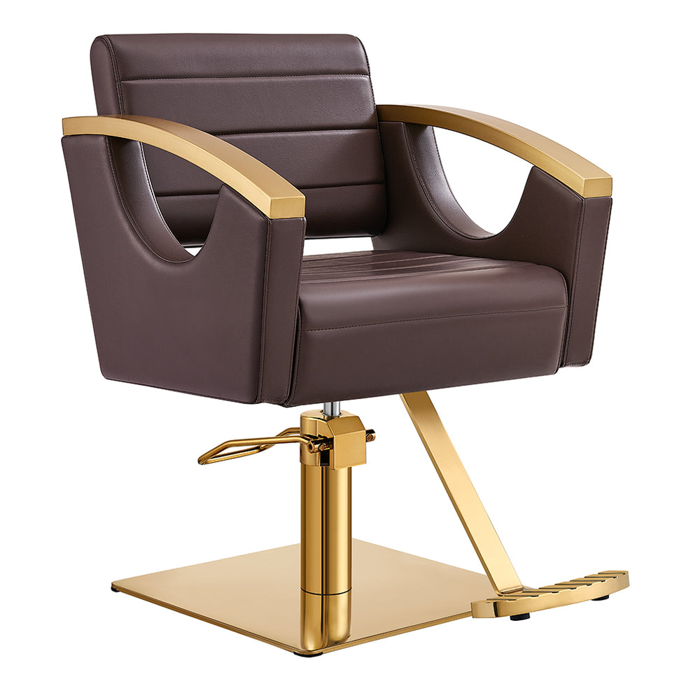 Bello Gold Classic Salon Chair Brown DIR