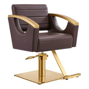Bello Gold Classic Salon Chair Brown DIR