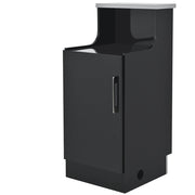 Janus LED Lighted Retail Display Cabinet Black & Silver DIR